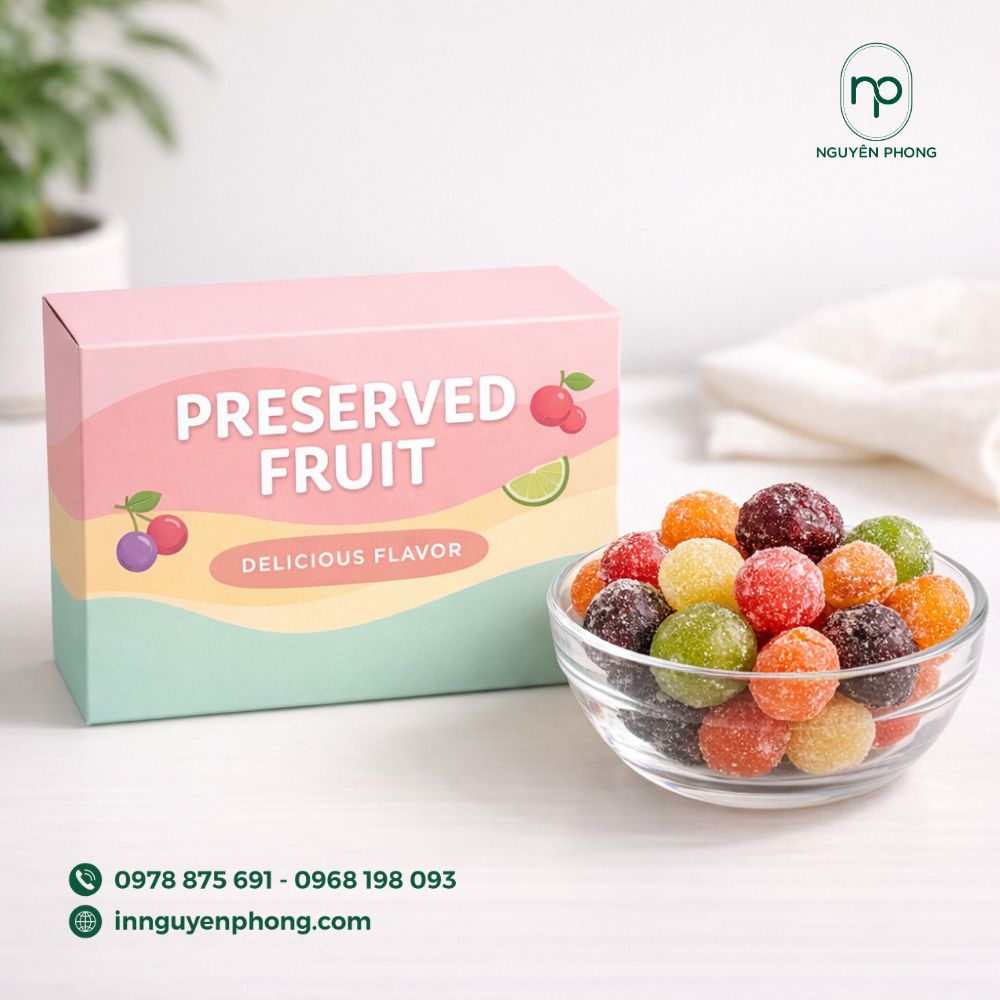 Thiết kế mẫu hộp đựng ô mai